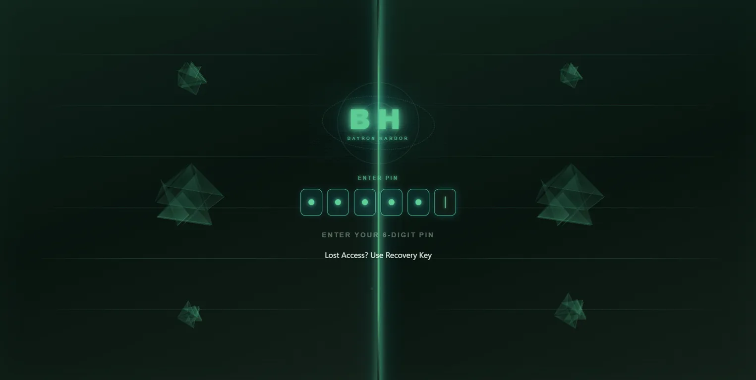 Bayron Harbor local access screen in the malachite desktop interface.